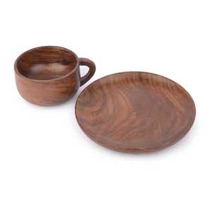 Handcrafted Classic Solid Wood <b>Cups</b> & <b>Saucers</b> Eco-Friendly Durable Leak Proof Business Gift Drinkware - Product Image 5