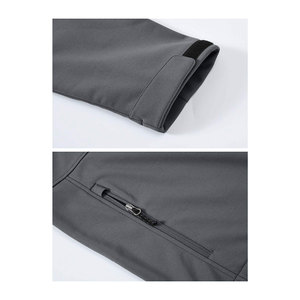 Veste softshell pour homme, vêtements décontractés, coupe-vent imperméable, 100 % polyester, haute qualité, légère, respirante, pour l'extérieur - Product Image 2
