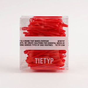 Élastiques à cheveux TIETYP, bandeaux en caoutchouc élastique, couleur unie, minimaliste, moderne, usage quotidien, pour femmes, emballage en carton, fabriqué en Corée - Product Image 3