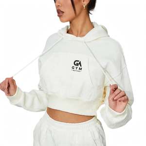 Sudadera con Capucha Corta para Mujer, Estilo Casual, Ecológica, de Lona de Alta Calidad, Secado Rápido y Transpirable, Marca GYM ACTIVE - Product Image 3