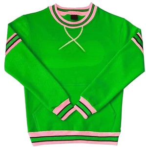 Sweatshirts de sororité avec logo brodé, impression sérigraphique, chenille, col rond unisexe, sweat-shirt oversize personnalisé - Product Image 4