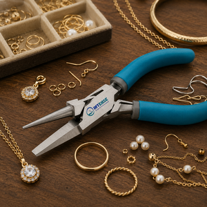 Alicates Profesionales de Punta Redonda y Plana para Joyería, Herramienta de Acero Inoxidable para Dar Forma a Alambres para la Fabricación de Joyas - Product Image 4