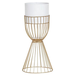 Pots de jardinières décoratifs en métal robustes pour la maison et l'hôtel pour les options de jardinage de luxe en provenance d'Inde - Product Image 1