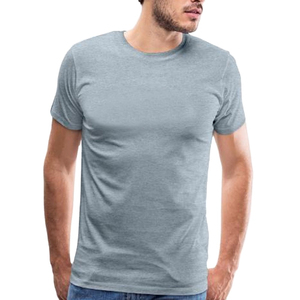 เสื้อยืดคอกลมแขนสั้นผู้ชาย สีเทา ทรงปกติ ผ้าฝ้าย ทอแบบเจอร์ซีย์ ระบายอากาศได้ดี น้ำหนัก 180 กรัม เนื้อผ้าเนื้อนุ่ม ใส่สบาย - Product Image 1