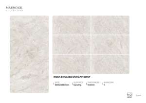 แผ่นพอร์ซเลนแกะสลักลาย Urban Relieftrend ขนาด 60x120 ซม. 600x1200 มม. 24x48 นิ้ว ผิวหน้าแบบมีมิติทันสมัย สำหรับงานสถาปัตยกรรมหรูหรา - Product Image 4