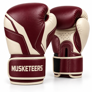 Guantes de Boxeo de Cuero Personalizados Profesionales, Transpirables y Modernos con Agarres para las Manos, Hechos en Pakistán, Fabricantes OEM para Entrenamiento - Product Image 4