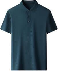 Polo en polyester tricoté de luxe pour hommes, à manches courtes, décontracté et professionnel, respirant, texture agréable, vente en gros - Product Image 2