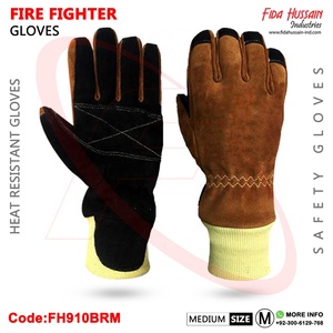 Meilleurs gants de pompier imperméables en cuir de vachette résistants à la chaleur pour les travaux en extérieur du Pakistan - Product Image 5