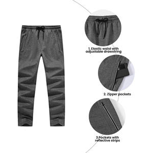 Ensemble de survêtement d'hiver pour homme le plus vendu : veste zippée et pantalon de jogging, logo personnalisé, couleur unie, respirant, séchage rapide, vêtements de sport athlétiques - Product Image 5