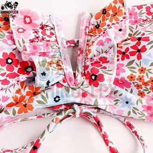 Nuevo Conjunto de Bikini de Moda para Mujer, Estampado Animal, Secado Rápido, Logotipo Frontal, Conjunto de 2 Piezas - Product Image 5
