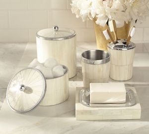 Modern Handmade Natural Bone Inlay <b>Bathroom</b> <b>Accessories</b> <b>Set</b> Luxury <b>Bathroom</b> Organizer Collection for Home Villas and Hospitality - Product Image 6