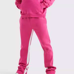 Pantalones de chándal acampanados de alta calidad para hombre, joggers de terciopelo, chándales lisos oversize para mujer - Product Image 4