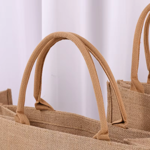 Premium Quality Jute Tote Bag with Two Handles Open Closure Unisex Outdoor Fashion Shopping Travel Daily Use-Buy Direct Supplier - Product Image 5