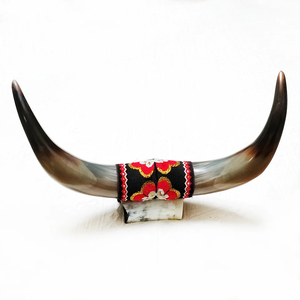 Customized Eco-Friendly Buffalo Horn Tips Home <b>Decorative</b> Pair Houseware Crafts Affordable Price - Product Image 1