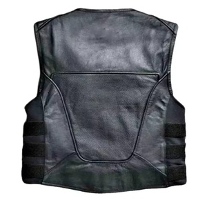 Chaleco de Motociclista de Cuero Genuino, Grueso, Transpirable, para Invierno, con Logotipo Personalizado y Marca Privada - Product Image 6