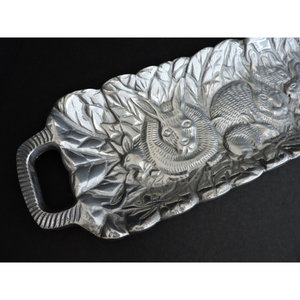 Plateau de service rectangulaire en aluminium moulé, pour restaurants et usage domestique, écologique, luxueux, moderne, de haute qualité, vente en gros - Product Image 3