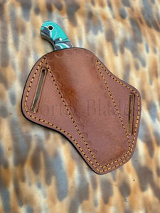 Cuchillo de caza y vaquero de hoja fija de acero de Damasco hecho a mano con punta de gota, tipo Bull Cutter, para exteriores y ranchos, con mango de resina de grado industrial OEM - Product Image 3