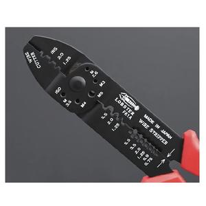 Herramienta de crimpado de acero de grado industrial Lobtex de Japón, famosa por su calidad, con mango de resina, funciones de corte y pelado, serie FK-A - Product Image 4