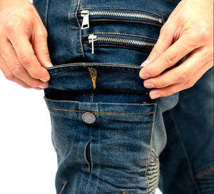 Pantalones de Motocicleta con Protección CE, Resistentes al Viento, Transpirables, Tallas Grandes, para Hombre, con Protecciones en Rodillas y Cadera, para Motocross - Product Image 6