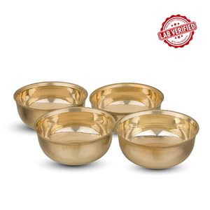 Cuencos de Latón Hechos a Mano de Primera Calidad, Cuencos de Metal Pulido Dorado para Comida, Dulces, Bocadillos y Decoración del Hogar - Product Image 4