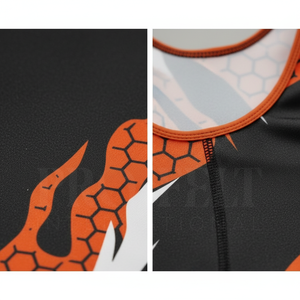 Combinaison de lutte personnalisée de qualité supérieure pour hommes, vêtements de sport compressifs et extensibles sublimés, uniformes d'entraînement d'équipe - Product Image 3
