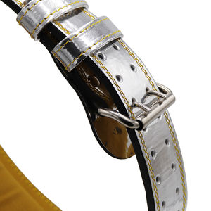 Ceinture de musculation en cuir de haute qualité avec logo personnalisé, en cuir de vachette, soutien dorsal, antidérapante, respirante, réglable, unisexe - Product Image 5