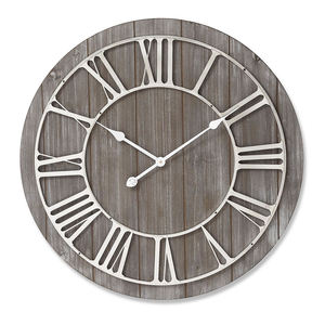 Horloges murales au design moderne et combiné, idéales pour la décoration intérieure, le salon, la maison et le bureau, avec un design combiné métal et bois. - Product Image 2