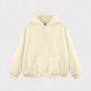 Sweat-shirt à capuche rose oversize unisexe, décontracté, en polaire, couleur unie, avec poche, coupe classique, pour l'automne - Product Image 6
