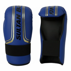 Guantes de Combate Semi-Contacto de Cuero PU Profesional, Correa de Muñeca Ajustable, Ligeros y Transpirables para Artes Marciales y Boxeo - Product Image 4