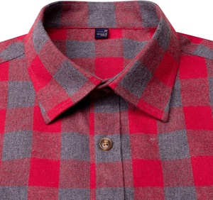 Người đàn ông của chất lượng cao dài tay áo kẻ sọc flannel Áo sơ mi thường xuyên phù hợp với sợi nhuộm kỹ thuật - Product Image 2