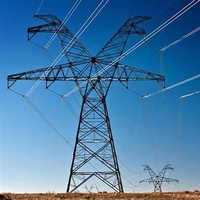 Tour de transmission électrique 132kv/200kv certifiée ISO9001, galvanisée à chaud