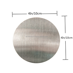 Sous-verre rond en aluminium Offre Spéciale sous-verre Offre Spéciale avec support sous-verre prenant en charge la personnalisation du logo laser - Product Image 3