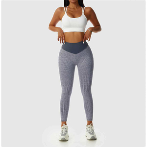 Women Athletic Yoga Pants with Custom Logo Four Way Stretch Fitness <b>Leggings</b> for Gym and Daily Activities - Product Image 2