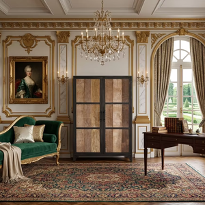 Gabinete de Madera de Teca Natural Tania con 6 Cajones - Mueble de Almacenamiento Compacto para Dormitorio o Sala de Estar Estilo Rústico - Product Image 6