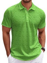 Micah Corp Mens Green Polo <b>Shirt</b> Textured <b>Waffle</b> Pique Fabric Custom Logo Slim Fit Wholesale - Product Image 3