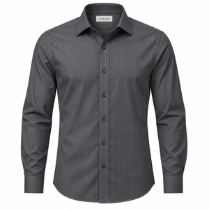 Camisas de Vestir Blancas para Hombre, Estilo Casual de Negocios, Elásticas en Cuatro Direcciones, Manga Larga, Color Sólido, Uniformes Formales de Trabajo - Product Image 4