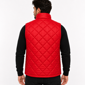 DUMELA Men's Customized Color Puffer Jacket Stand Collar Zipper Front Logo Windproof Winter Casual <b>Canvas</b> <b>Plain</b> Dyed - Product Image 4