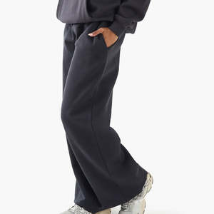 กางเกงขายาวทรงบานสไตล์ OEM สำหรับผู้หญิง ลายเพ้นท์ สตรีทแฟชั่น ผ้าฝ้ายฟลีซ 100% ทรงปกติ สวมใส่สบาย เหมาะสำหรับเล่นกีฬาและลำลอง - Product Image 4