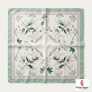 Custom Logo Printed Satin <b>Scarf</b> Wholesale Manufacturer OEM ODM Private Label Branding Promotion Gift Nigeria Ghana Kenya Congo - Product Image 1