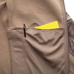 Wholesale GRACE <b>SIGN</b> Unisex Winter Upland Bird Hunting Jacket Water Resistant Soft <b>Shell</b> with Zip Closure Camouflage - Product Image 4