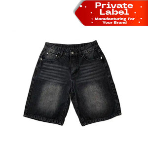 Shorts de Mezclilla para Hombre de Marca Privada, Fabricante de Shorts de Mezclilla Lavados con Logotipo Personalizado, Diseño Personalizado OEM, Shorts de Mezclilla para Hombre de Alta Calidad - Product Image 1