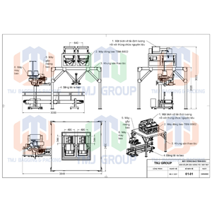 Máquina Ensacadora Semiautomática Serie TBM-SS02 con Báscula y Cosedora para Bolsas de Boca Abierta para Harina, Granos y Polvo - Product Image 2