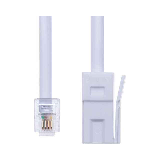 2M UK11-2M to RJ11 Cable for Universal Use Telephones Interconnect Wire Leads RoHS Compliant