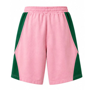 Pantalones Cortos Bermuda para Hombre, Color Rosa Verde, Sólidos, Casuales, Ecológicos, Transpirables y Anti-UV, Cintura Elástica, Corte Medio, Algodón - Product Image 6