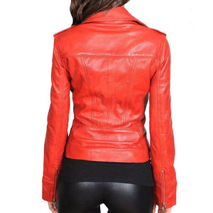 Veste en cuir pour femme au design moderne et à prix abordable, idéale pour un usage quotidien et décontracté. - Product Image 2