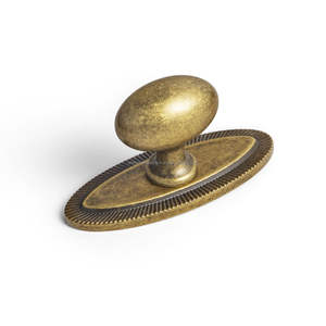 Boutons anciens en laiton massif pour armoire, tiroir, meuble, quincaillerie décorative, style d'intérieur - Product Image 2