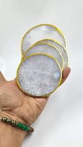 Ensemble de sous-verres en résine écologique personnalisés et modernes avec fonctions 2-en-1 - Product Image 2