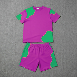 Wholesale <b>t</b> Shirt and Shorts Men Set Two Piece Summer Sweat Shorts Set <b>T</b>-shirt for logo Custom Men <b>t</b> Shirts - Product Image 5