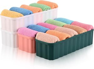 Zenara Modern Minimalist Rectangle 5-Layer Multi Grid PP Durable Waterproof Lightweight Breathable Injection <b>Drawer</b> Organizer - Product Image 4