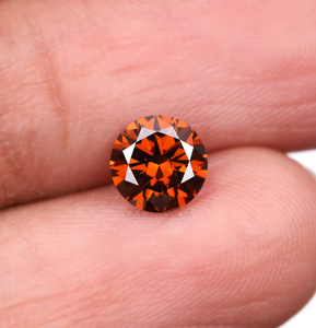 Diamant de laboratoire rouge de 2,0 carats, 8,00 mm |   Diamant rond taille brillant |   Diamant cultivé en laboratoire |   Diamants en vrac pour bijoux de mariage - Product Image 6